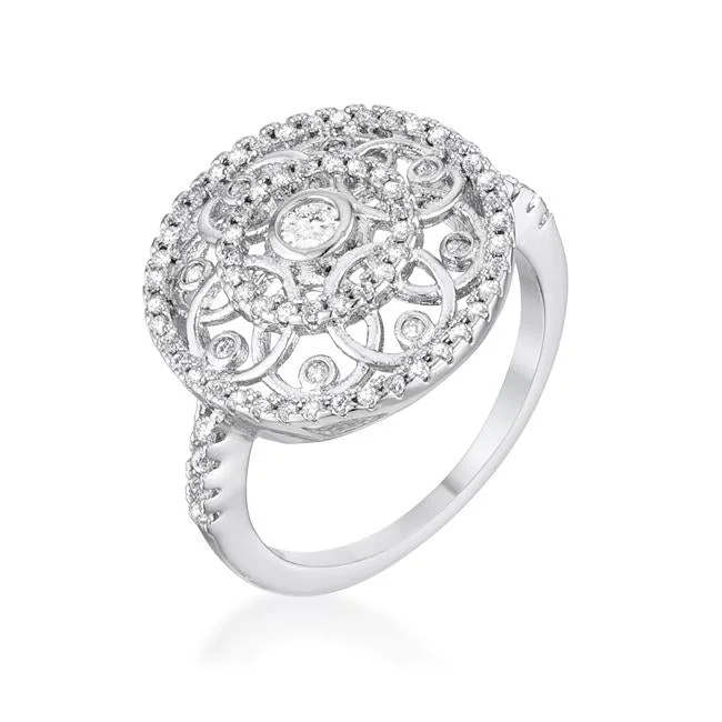 women's butterfly rings-Iyanna Interlocking Circles Ring | 1ct