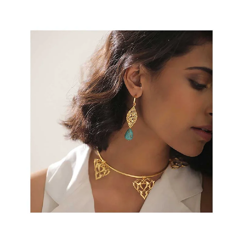 women's birthstone earrings-Tanvi Garg Everling Earrings