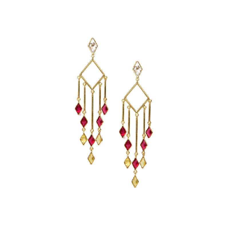 women's lucky charm earrings-VARNIKA ARORA Alexandria Multi-Color Earrings