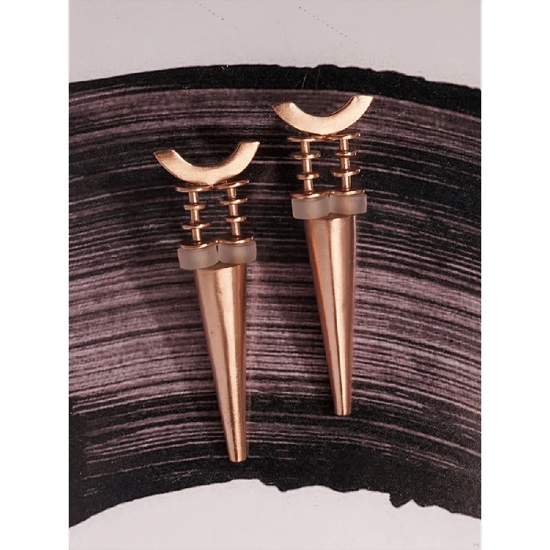 women's animal-shaped earrings-Suhani Pittie Piercing Dawn Gold Plated Small Spike Earrings