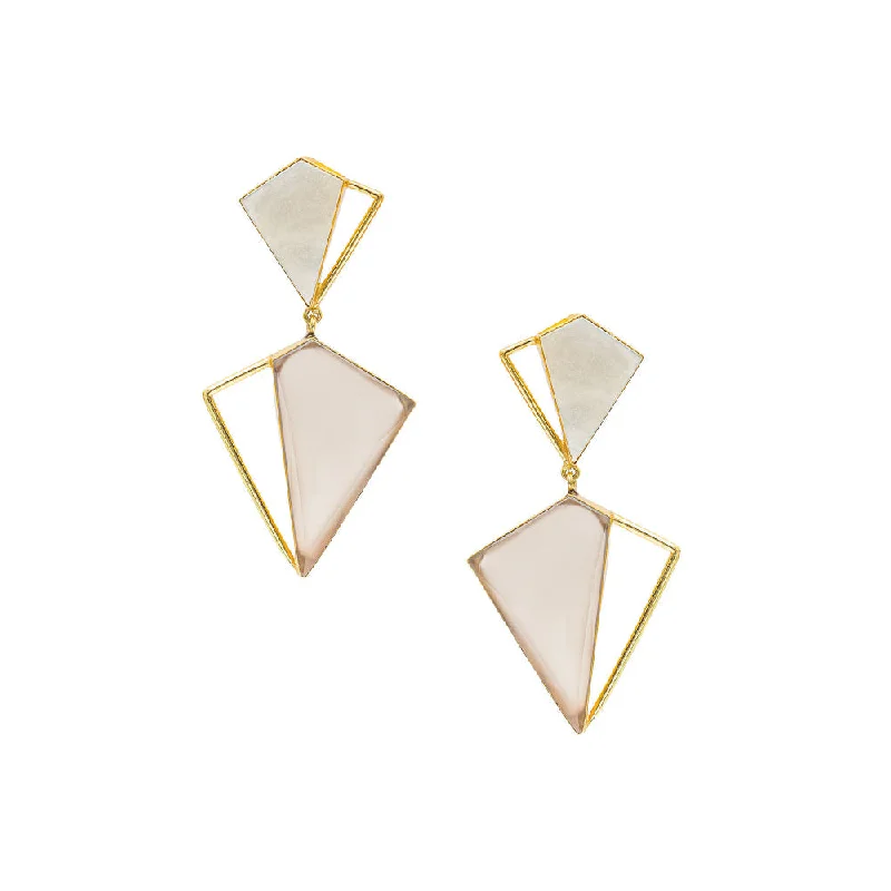 women's delicate earrings-VARNIKA ARORA Thinis Off White Earrings