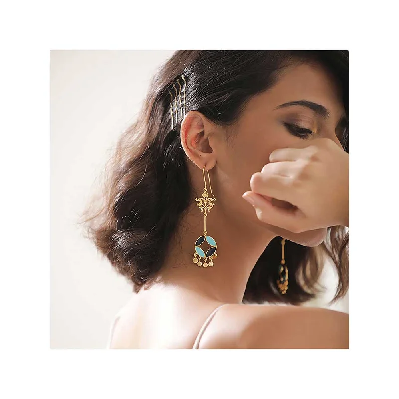 women's gemstone earrings-Tanvi Garg Modine Dangle Earrings  Earrings