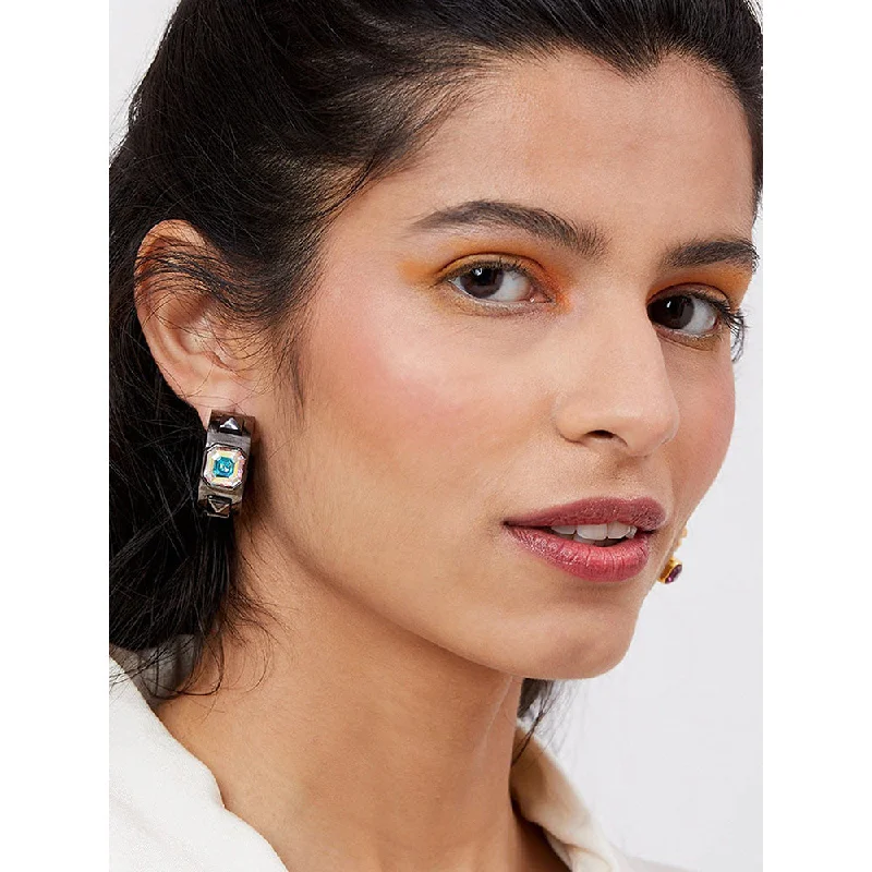 women's elegant earrings-Isharya Eilish Multicolor Abalone Earrings