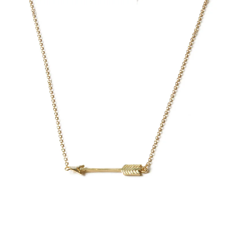 women's geometric necklaces-Arrow Necklace