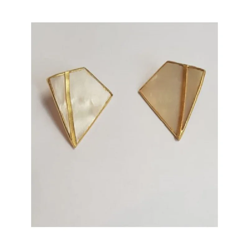 women's simple elegant earrings-VARNIKA ARORA Sais White Earrings