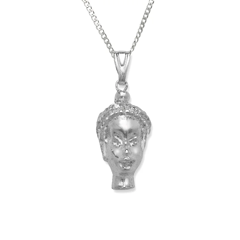 women's water-resistant necklaces-Afro Queen .925 Sterling Silver Pendant Necklace