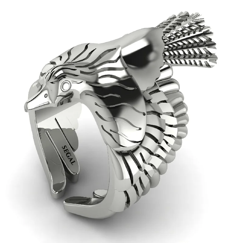 women's stylish rings-Beautiful Bird Open Ring - Christian No. 3