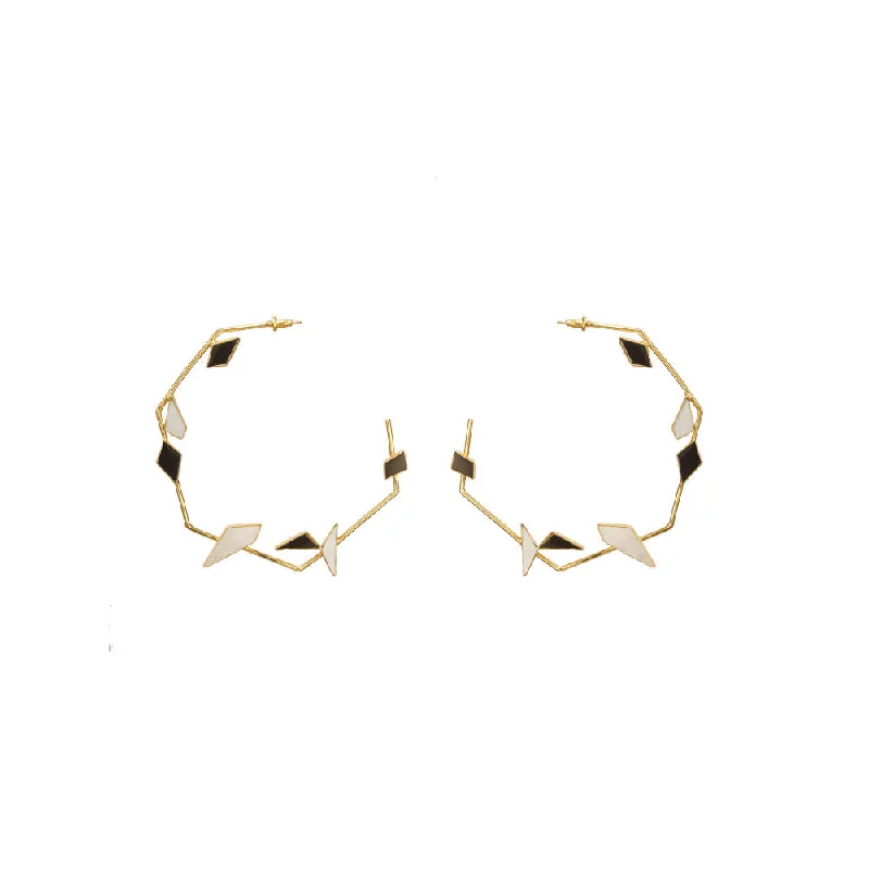 women's small hoop earrings-VARNIKA ARORA Lucid Multi-Color Hoops