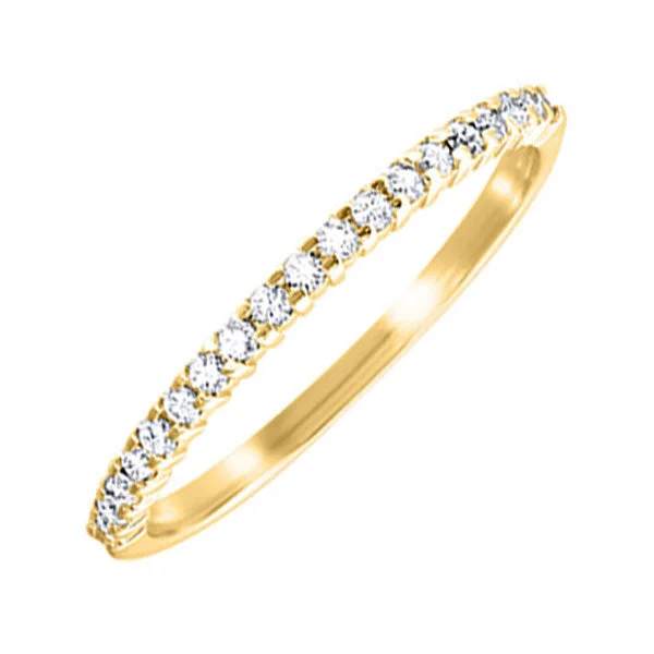 women's bold statement rings-10K Yellow Gold Diamond Stackable Ring