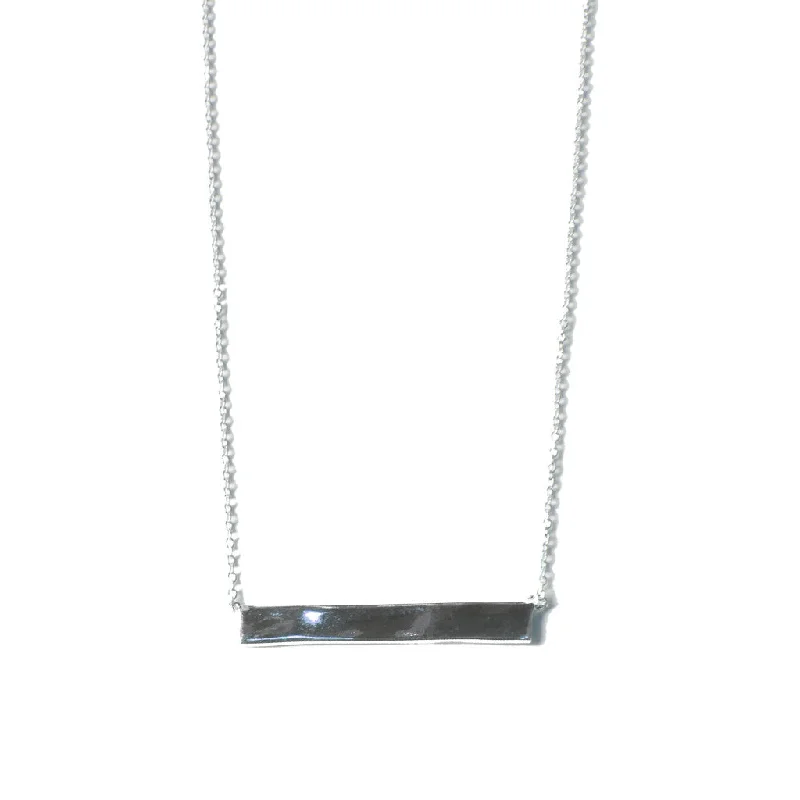 women's romantic necklaces-Large Bar Necklace