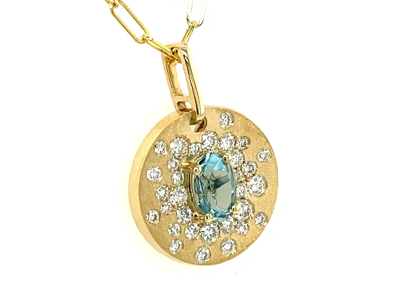 women's best friend necklaces-Lady's Yellow 14 Karat Satin Necklace Length 18 0.39tw Round Diamonds