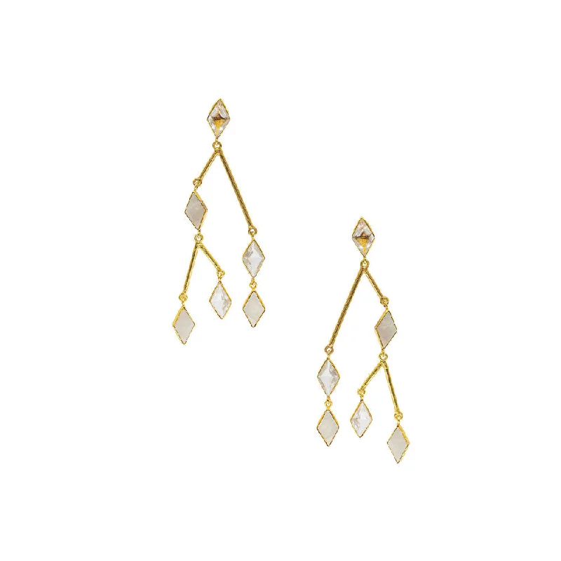 women's evil eye earrings-VARNIKA ARORA Zefta Off White Earrings