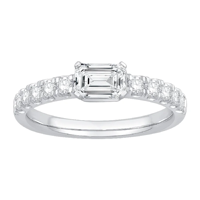 women's summer rings-14K White Gold Diamond Fashion Ring