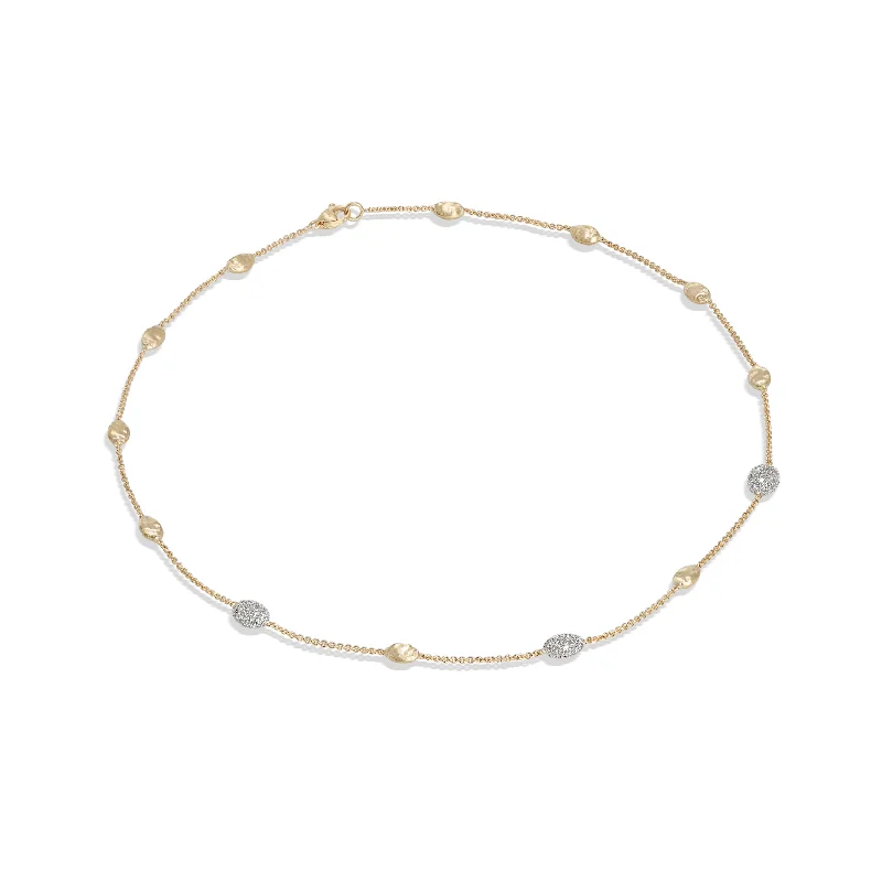 women's stacked necklaces-Marco Bicego Siviglia Necklace With Diamonds