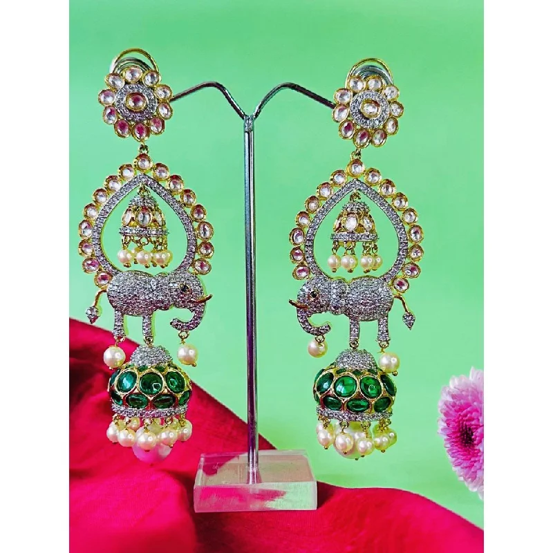 women's ethnic earrings-Nayaab by Sonia Bikaneri Jhumkaas