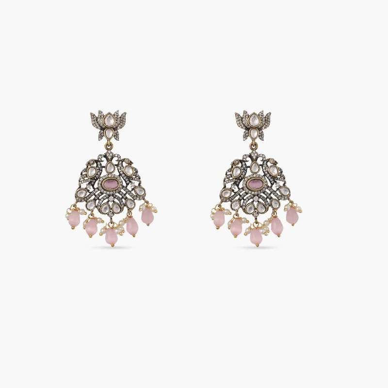 women's birthstone earrings-Karna Nakshatra CZ Drop Earrings