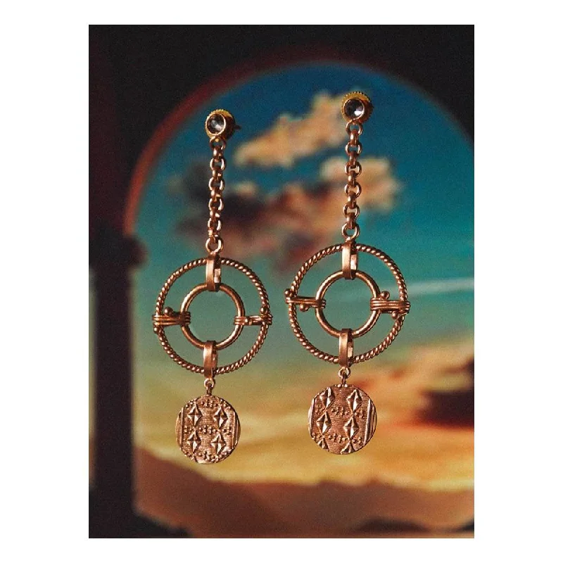 women's heart earrings-Suhani Pittie Egyptian Dusk Earrings