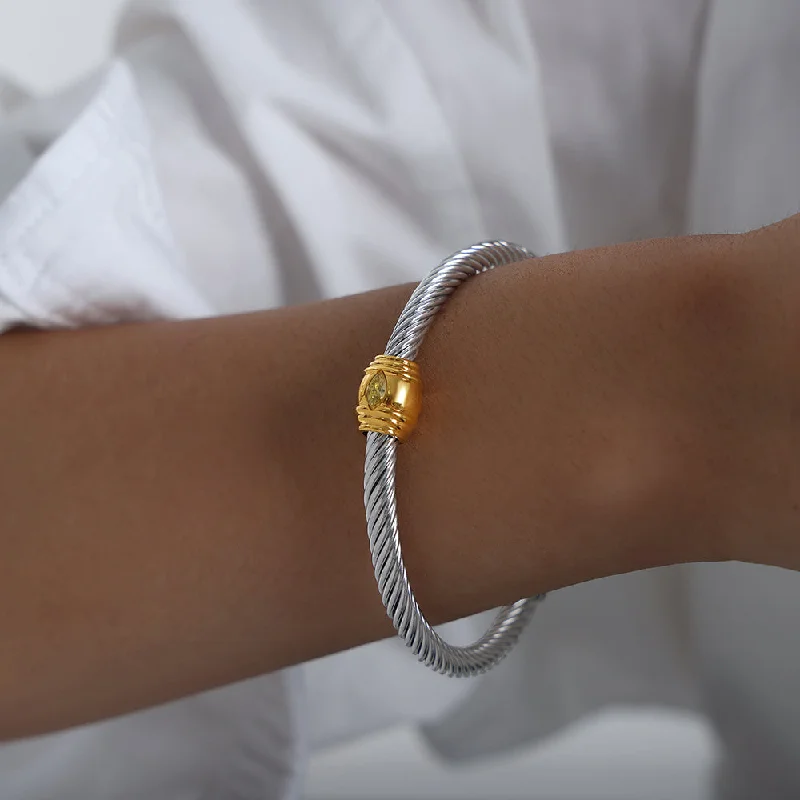 Z300-Yellow Zircon Bracelet