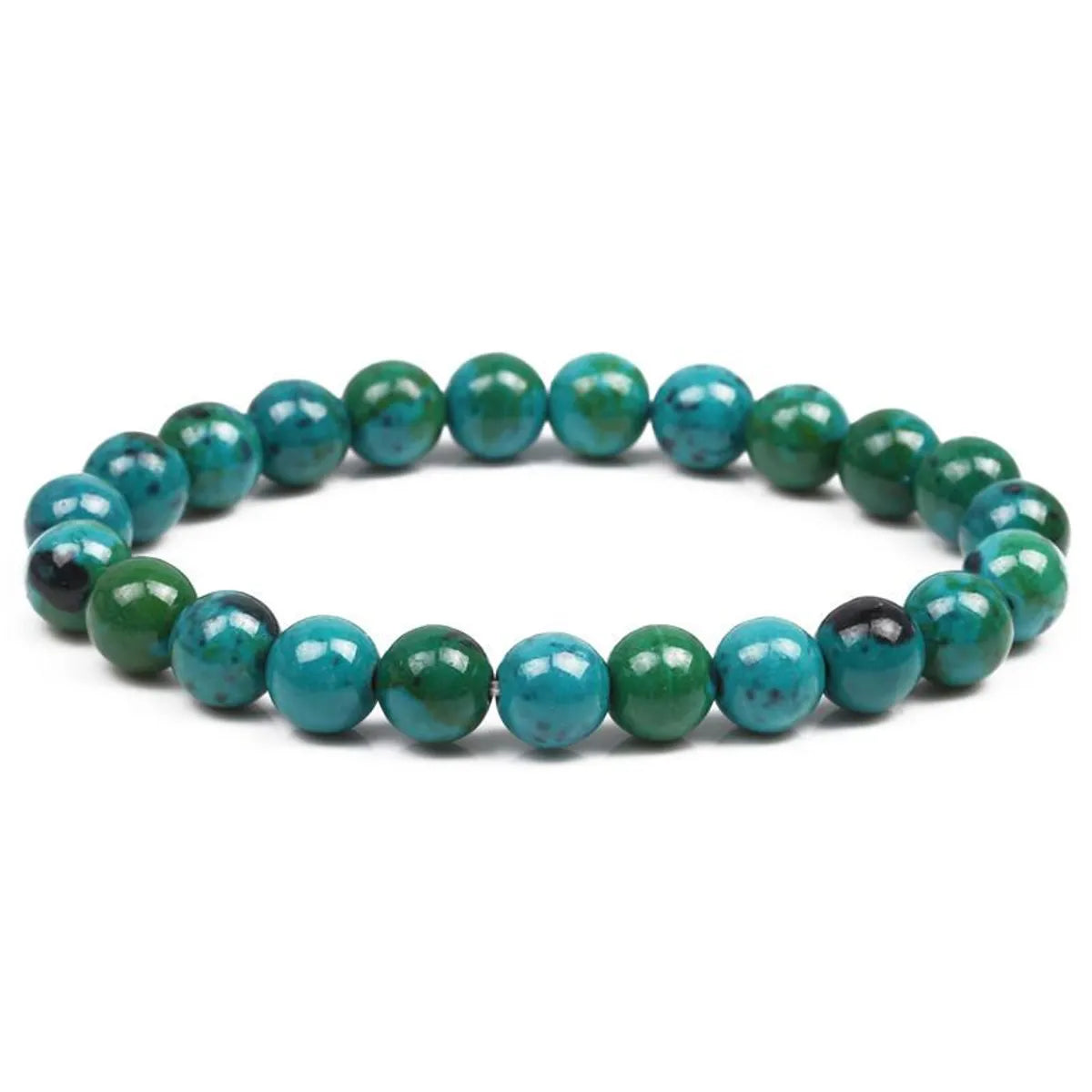 women's trendy bracelets-Natural Phoenix Stone 8mm Beaded Bracelet Natural Stone Men's Bracelet