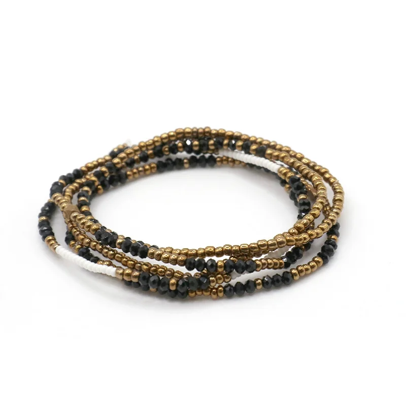 women's layered bracelets-Dusk Stretch Bracelets