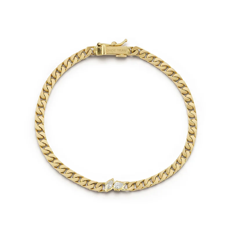 women's pearl bracelets-Posey Curb Chain Bracelet