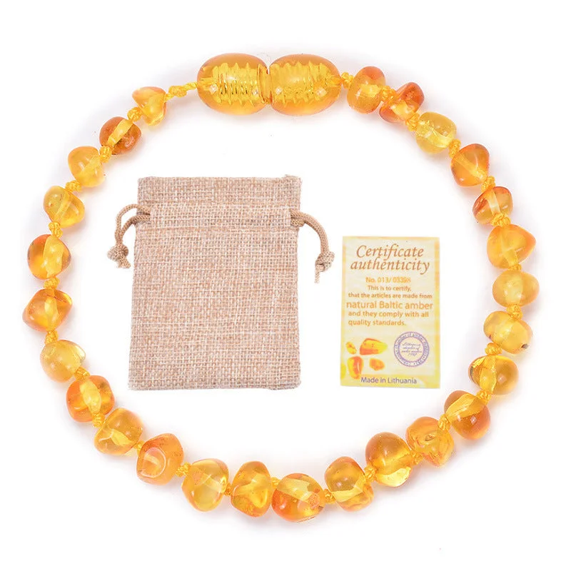 Gb Golden Amber Baby Bracelet