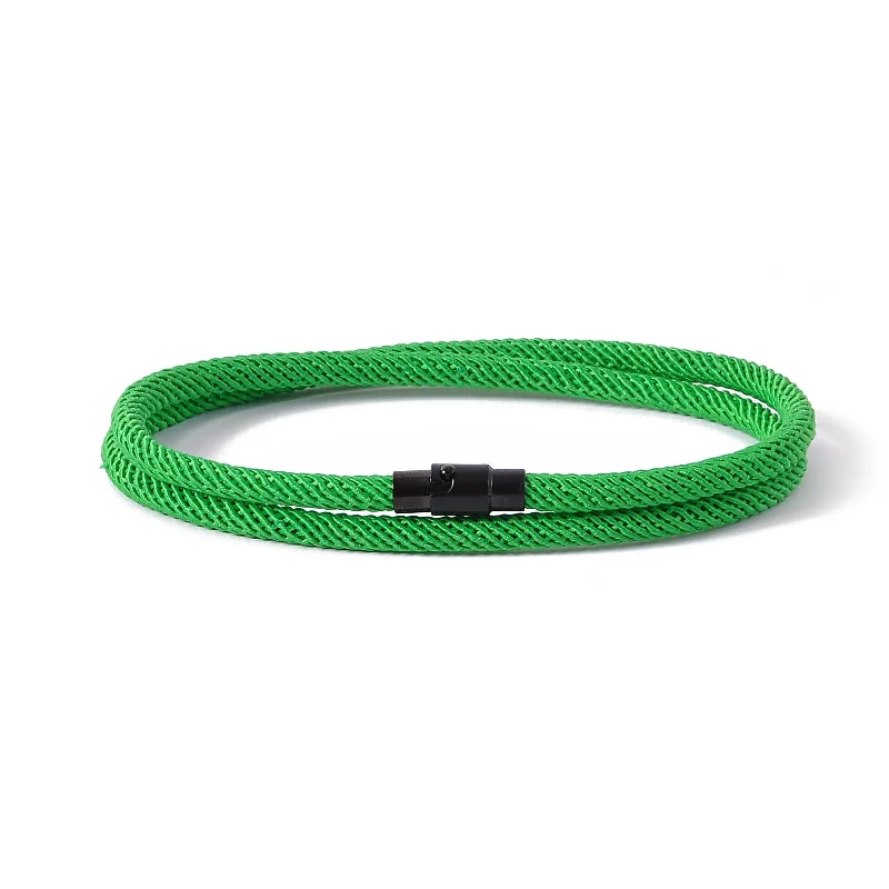 Grass Green Rope Black Magnet Buckle