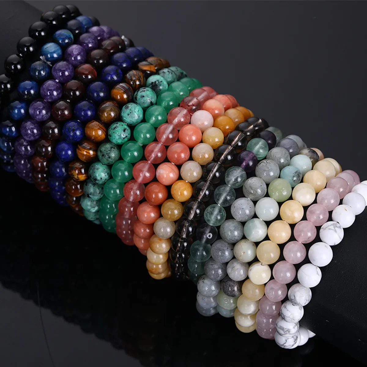 women's emerald bracelets-Ethnic Style Color Block Crystal Agate Unisex Bracelets 1 Piece