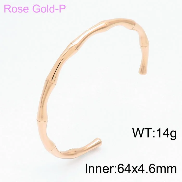 Rose Gold Open-Ended Bracelet