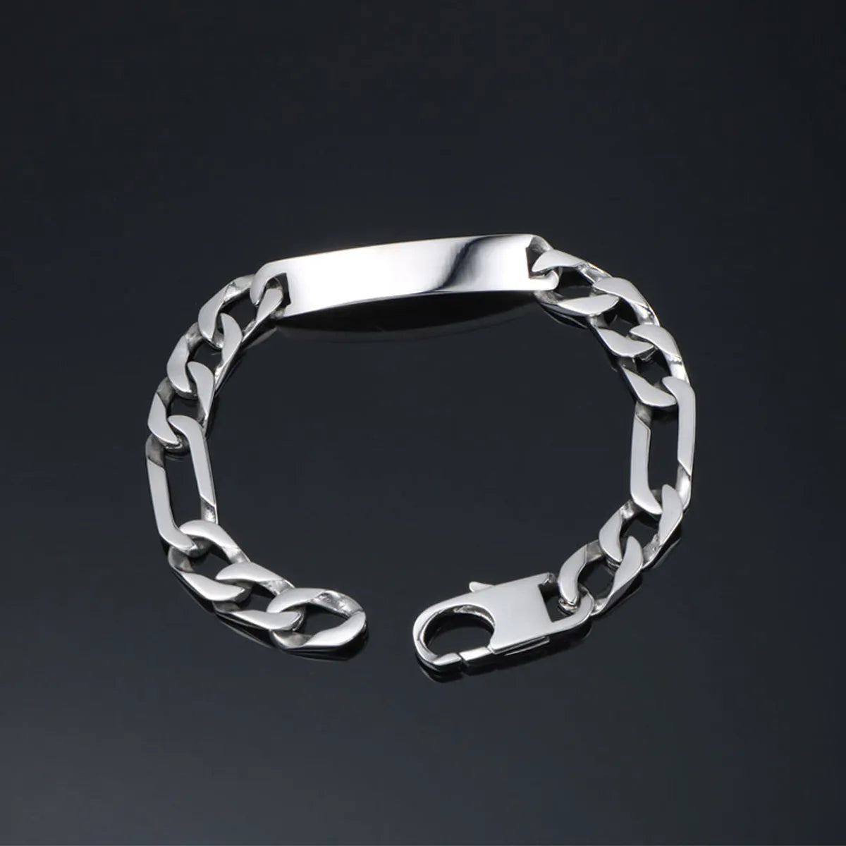 women's heart bracelets-Casual Solid Color Titanium Steel Polishing Chain Bracelets