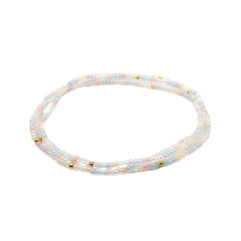 women's cross bracelets-Sea Beaded Stretch Bracelets