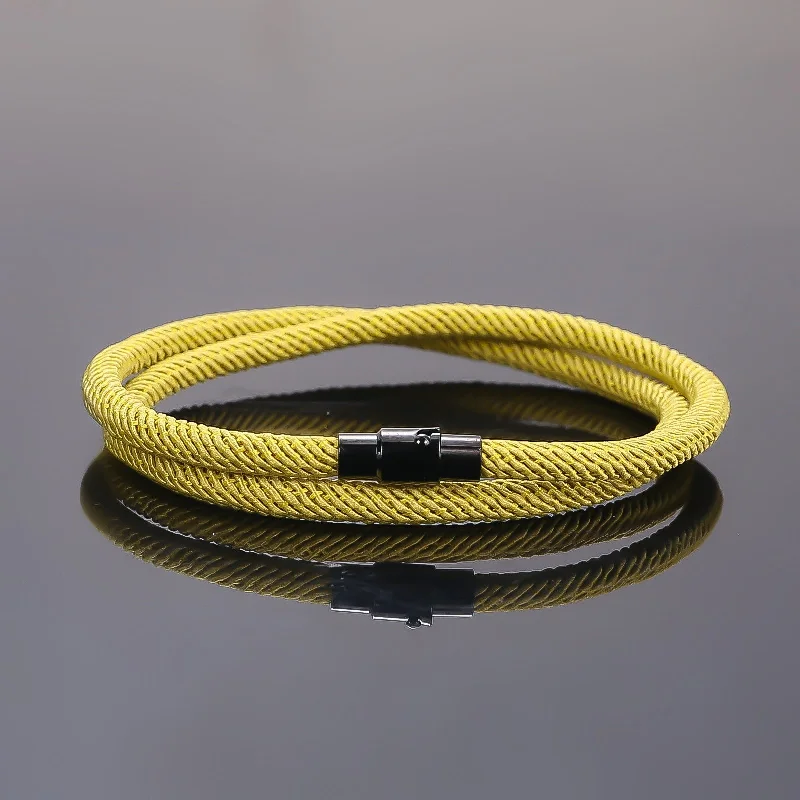 Turmeric Rope Black Magnet Buckle