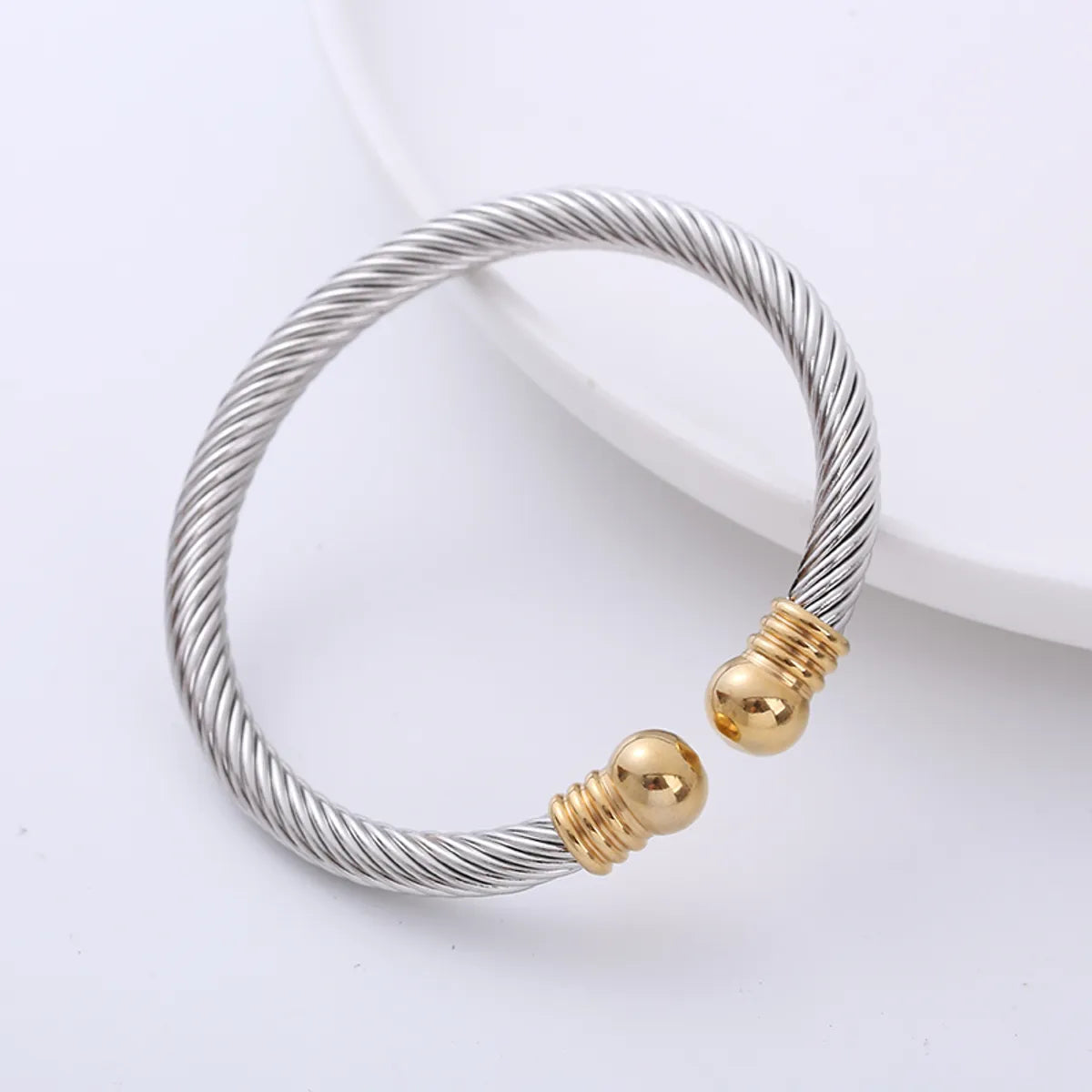 women's oversized bangle bracelets-Fashion Bulb Stainless Steel Bangle 1 Piece