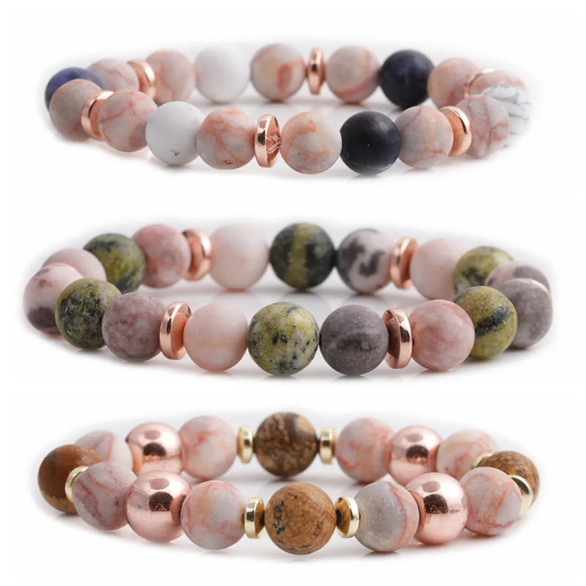 women's gothic bracelets-Fashion Geometric Natural Stone No Inlaid Bracelets