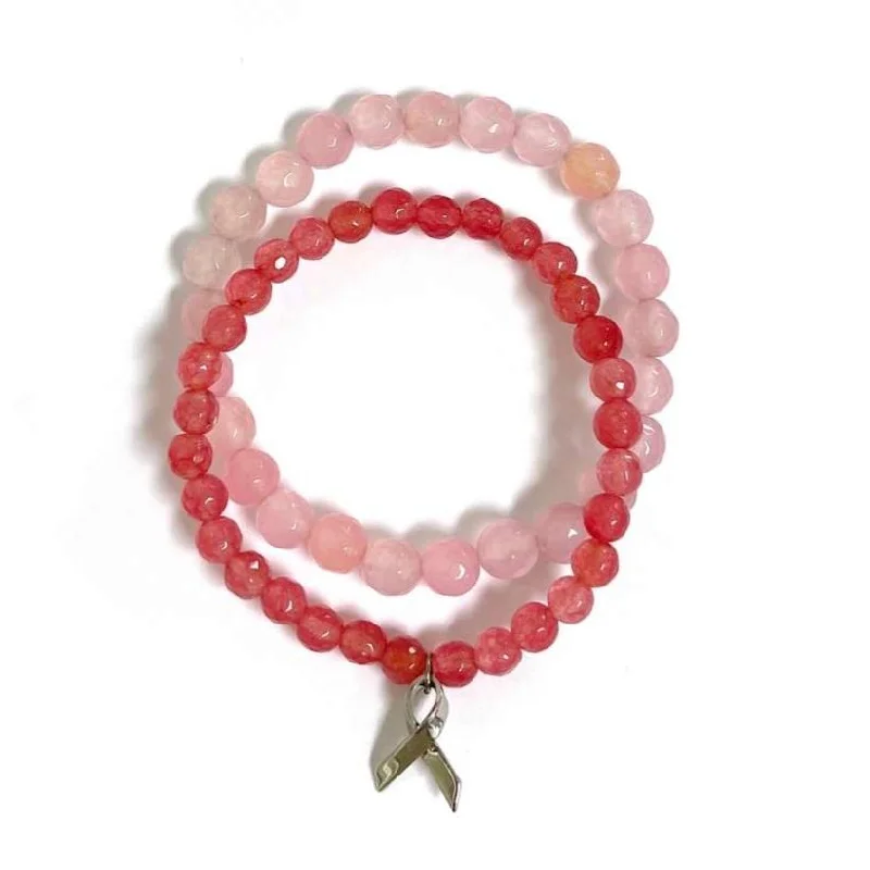 women's vintage bracelets-Breast Cancer Awareness Bracelet