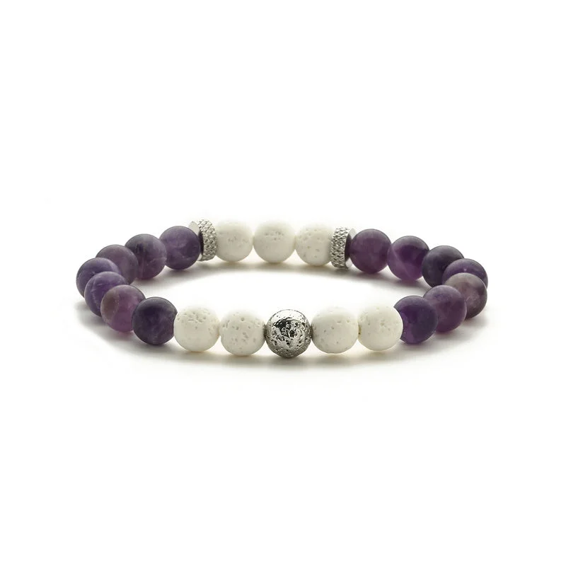 White Volcano Frosted Amethyst