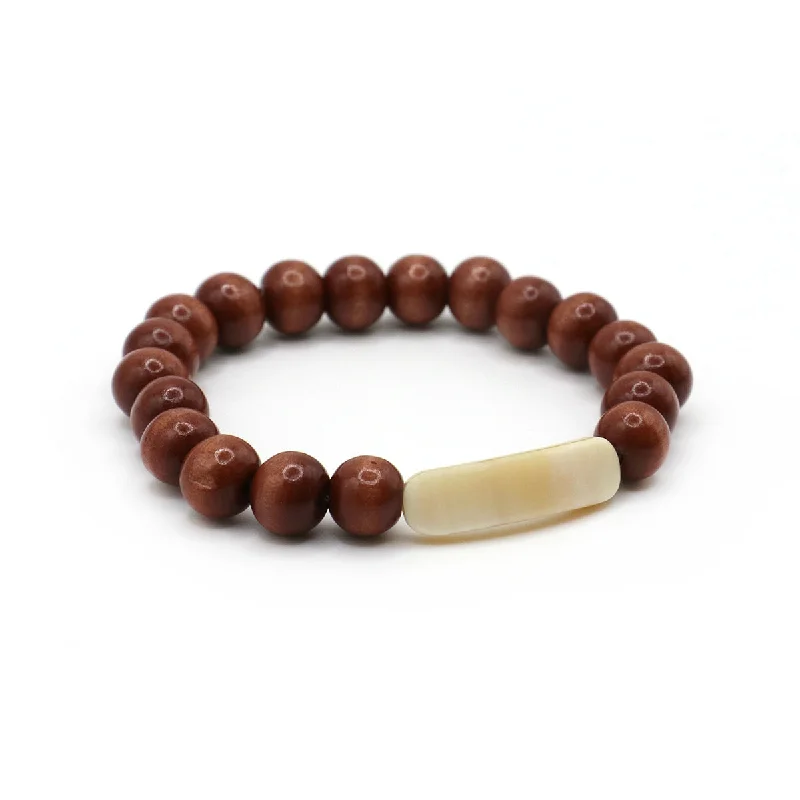 women's three-layer bracelets-Men's Wooden Ankole Tory Bracelet