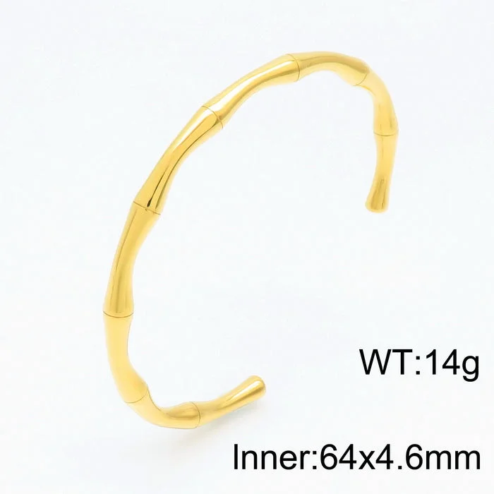 Golden Open-End Bracelet