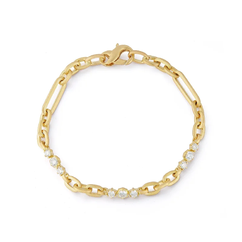 women's bangle bracelets-Paige Diamond Bracelet