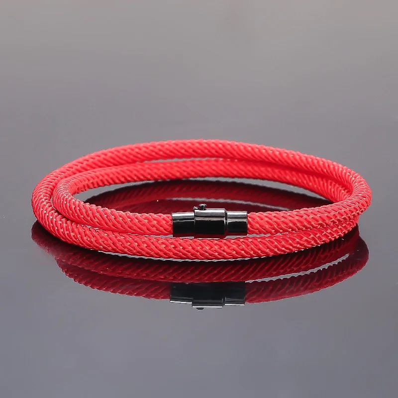 Red Rope Black Magnet Buckle