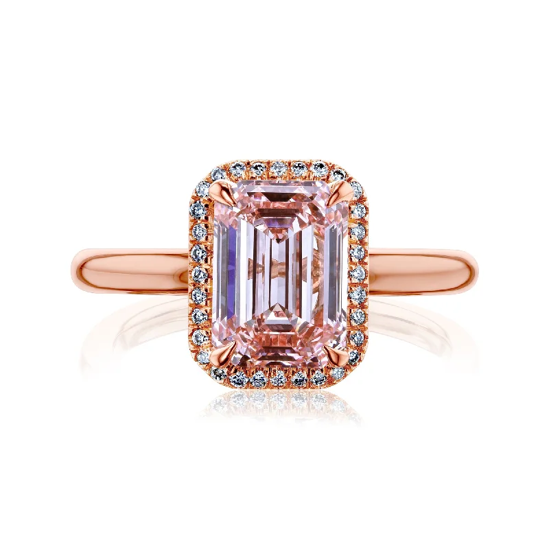 women's rustic engagement rings-3.23ct Pink Diamond Ring (IGI)