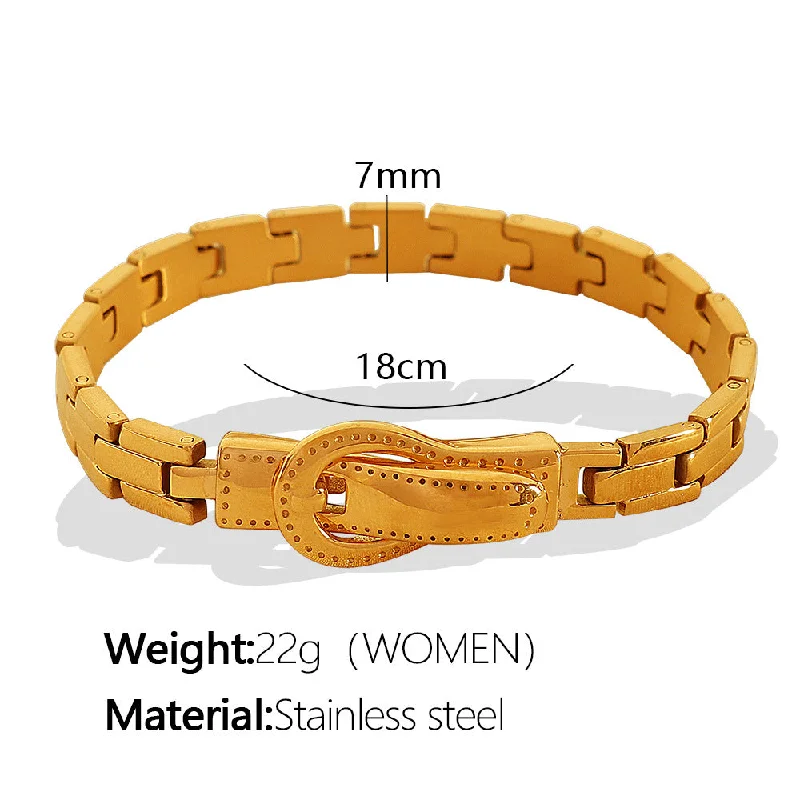 Sl16 Women's Gold Magnetic Bracelet