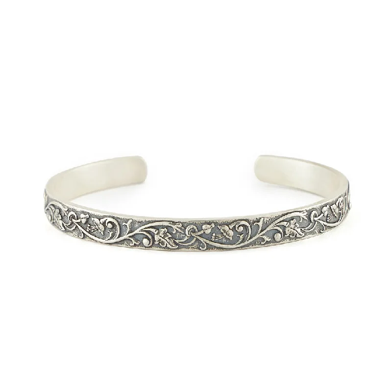 women's tennis bracelets-Silver Pergola Bangle